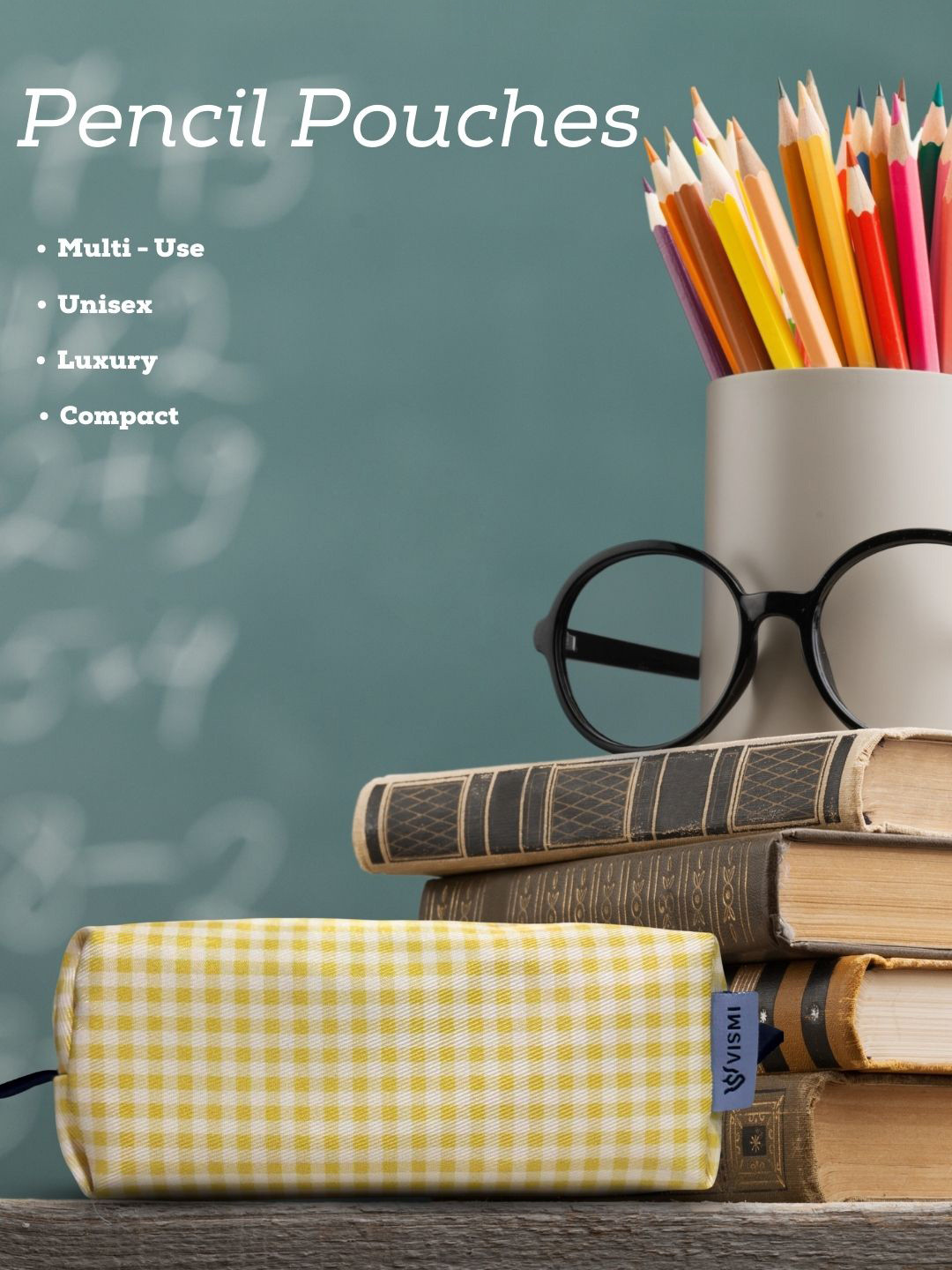 VISMIINTREND Checked Pouch Travel Accessory