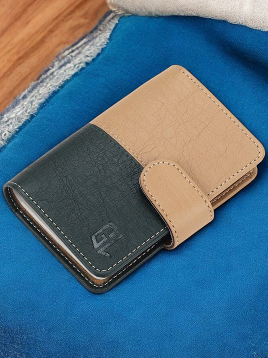 Geelark Men Colourblocked Card Holder