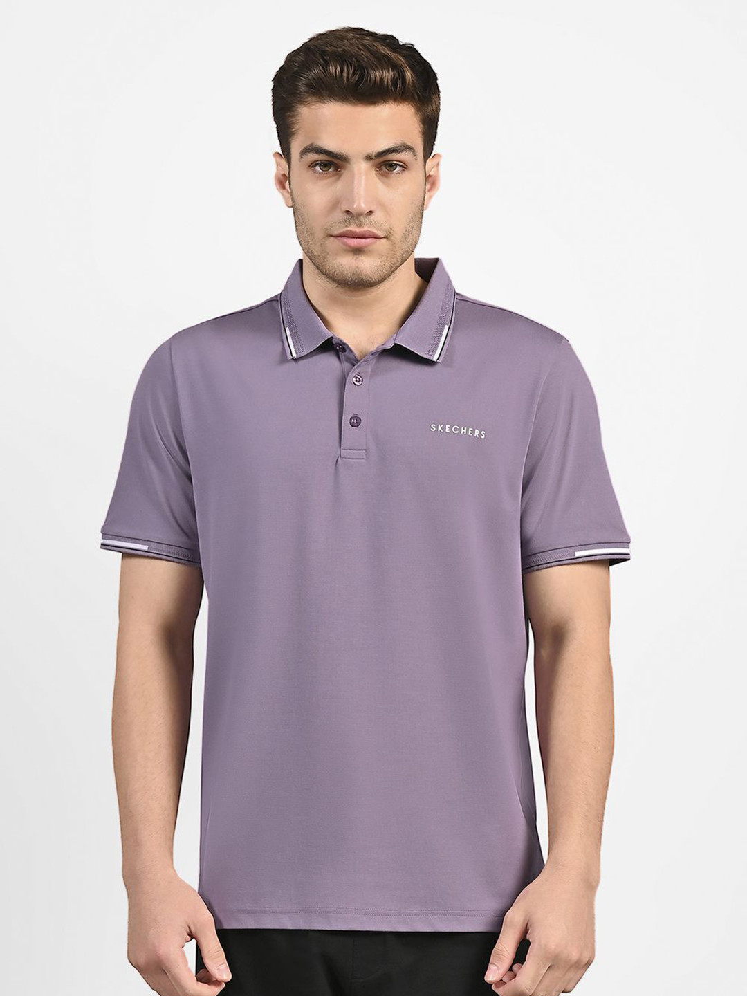 Skechers Men Tipping Polo T-Shirt