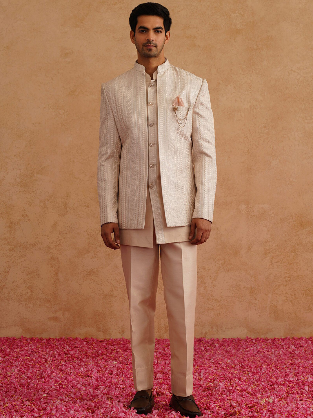 Denis Parkar Embroidered Indowestern Sherwani Set