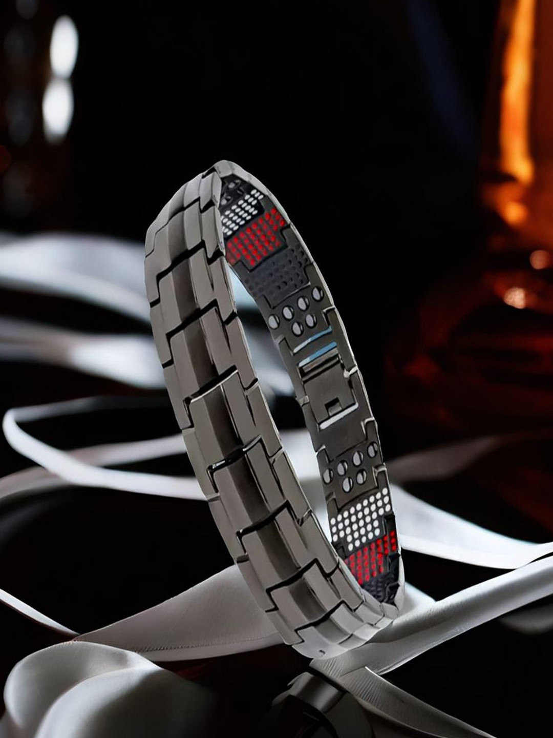 The Roadster Lifestyle Co Men Link Bio Magnetic Energy Health Bracelet