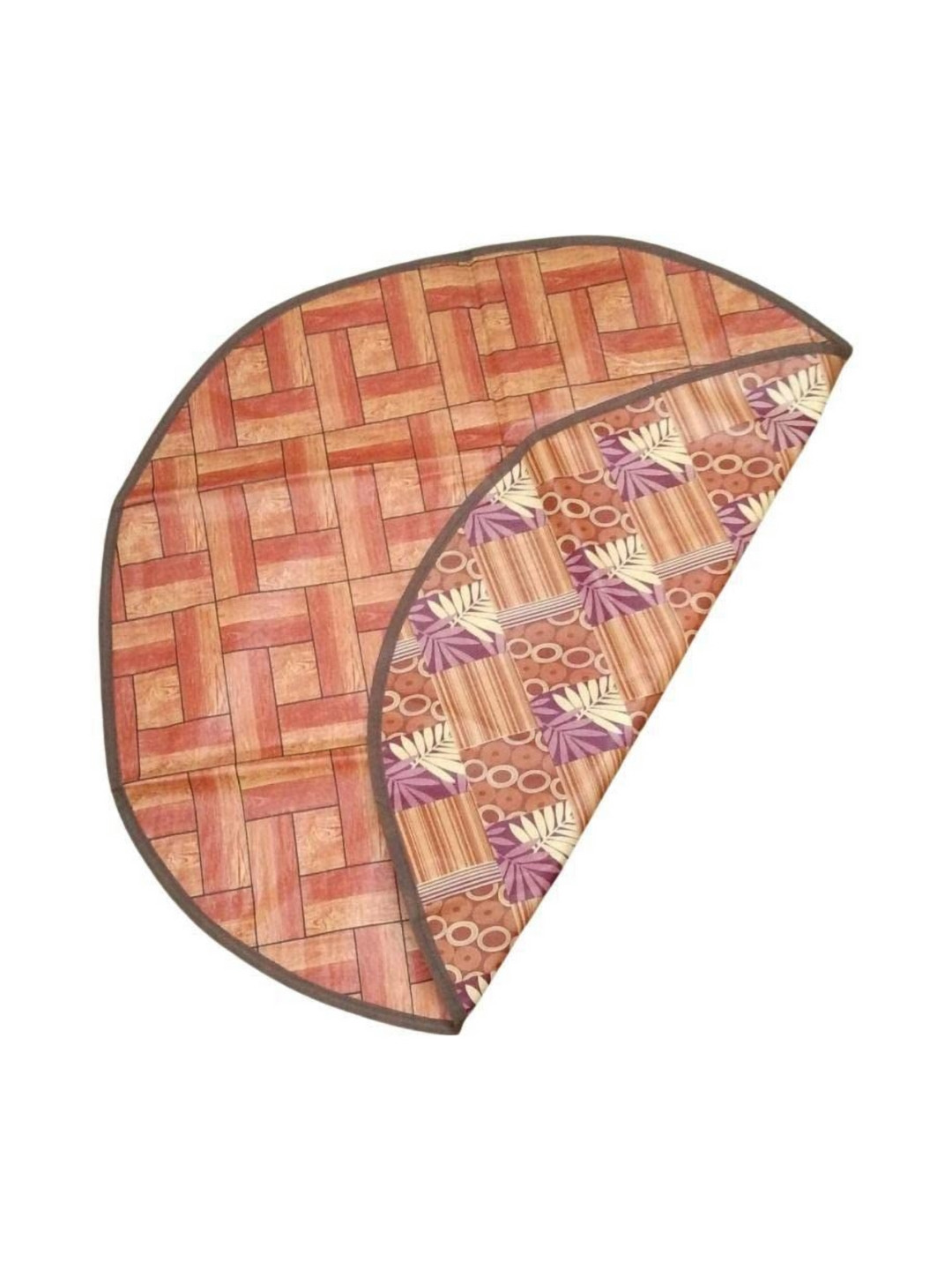 CASA-NEST Rust & Pink Printed Reversible Table PlacematsFoodMat