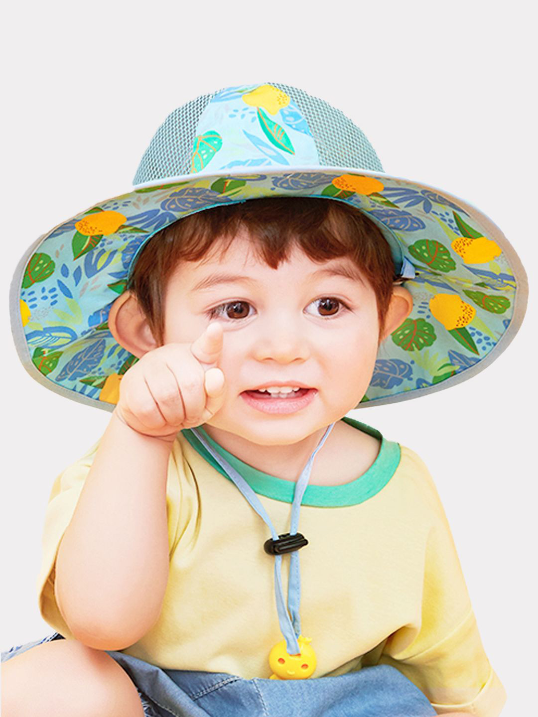 Little Surprise Box LLP Kids Printed Breathable Net Sun Hat With Adjustable Strap