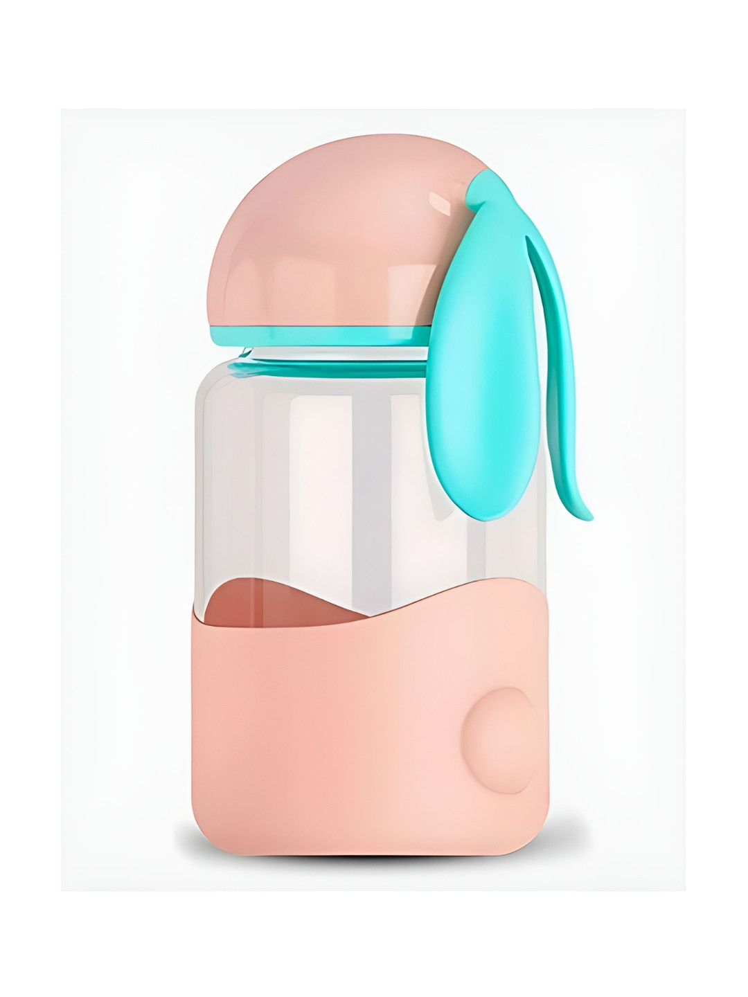 WELOUR Pink Solid Glass Spill Proof Water Bottle - 330ml