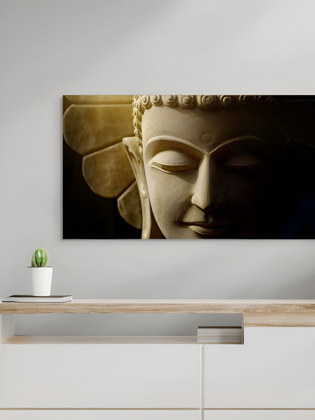 nestroots Black & Olive Green 1 Piece Canvas Other Wall Paintings