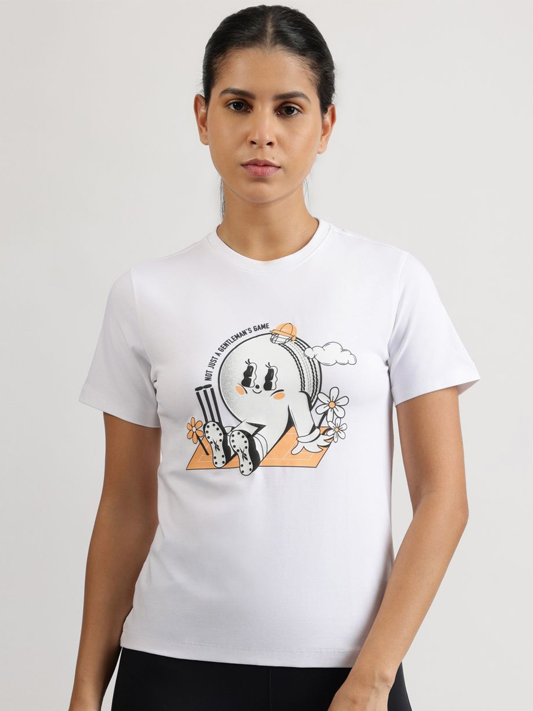 The Roadster Lifestyle Co Graphic Printed Round Neck Short Sleeve T-Shirt