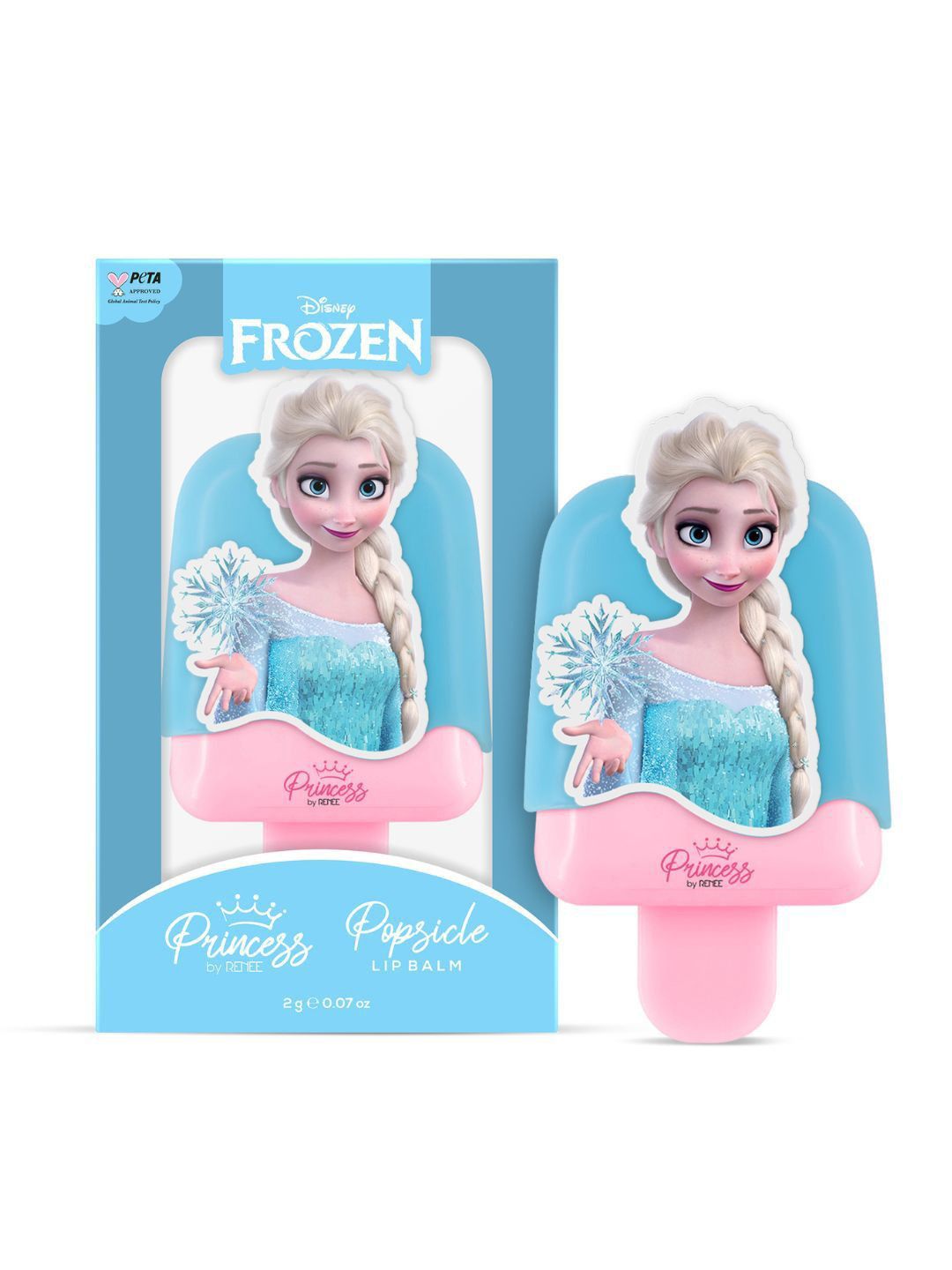 Renee Disney Frozen Princess Popsicle Lip Balm with Vitamin E & Shea Butter 2g - Anna Pink