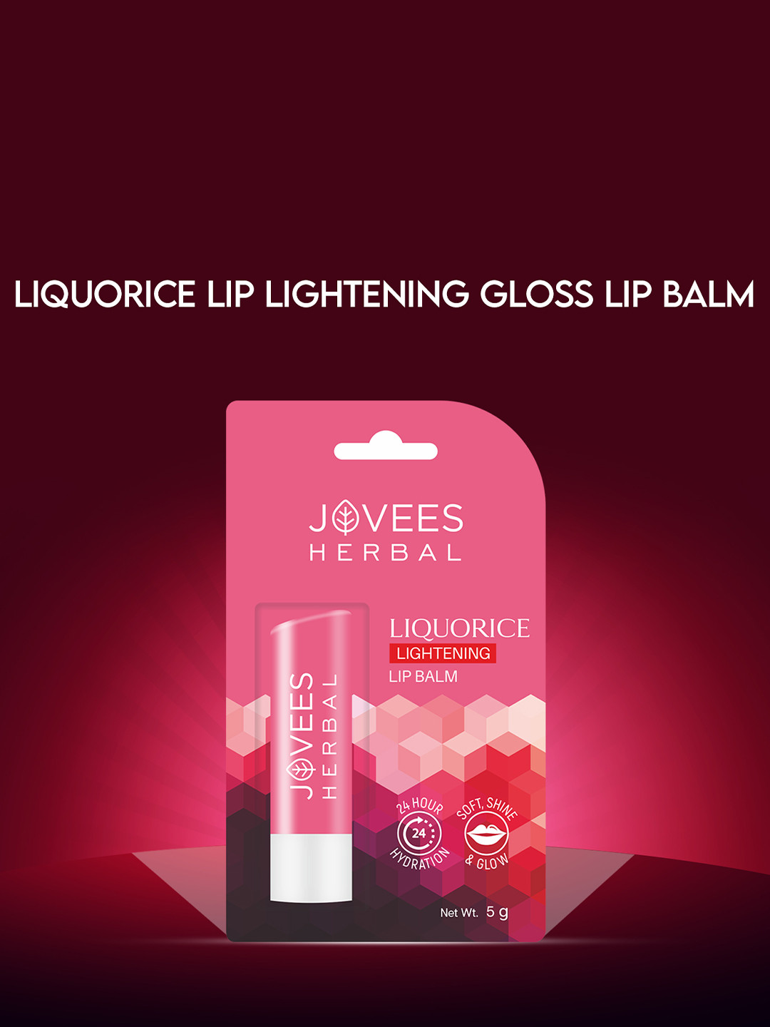Jovees Herbal Liquorice Lip Lightening Gloss Lip Balm-5 g