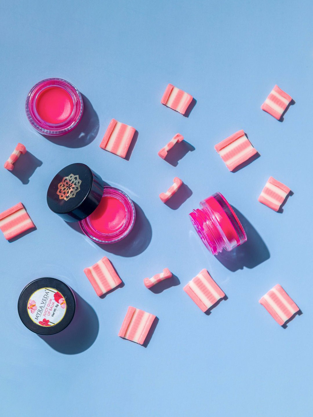 MYRA VEDA Extra Nourishing Juicy Gum Lip Balm - 8 g- Magenta