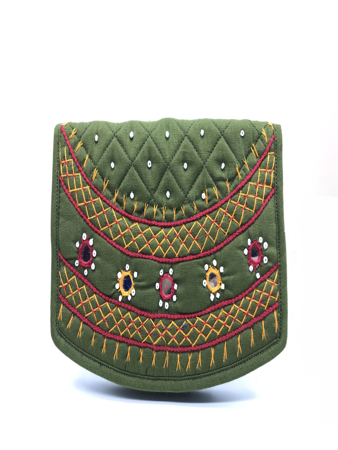 SriShopify Handicrafts Embroidered  Two Fold Wallet