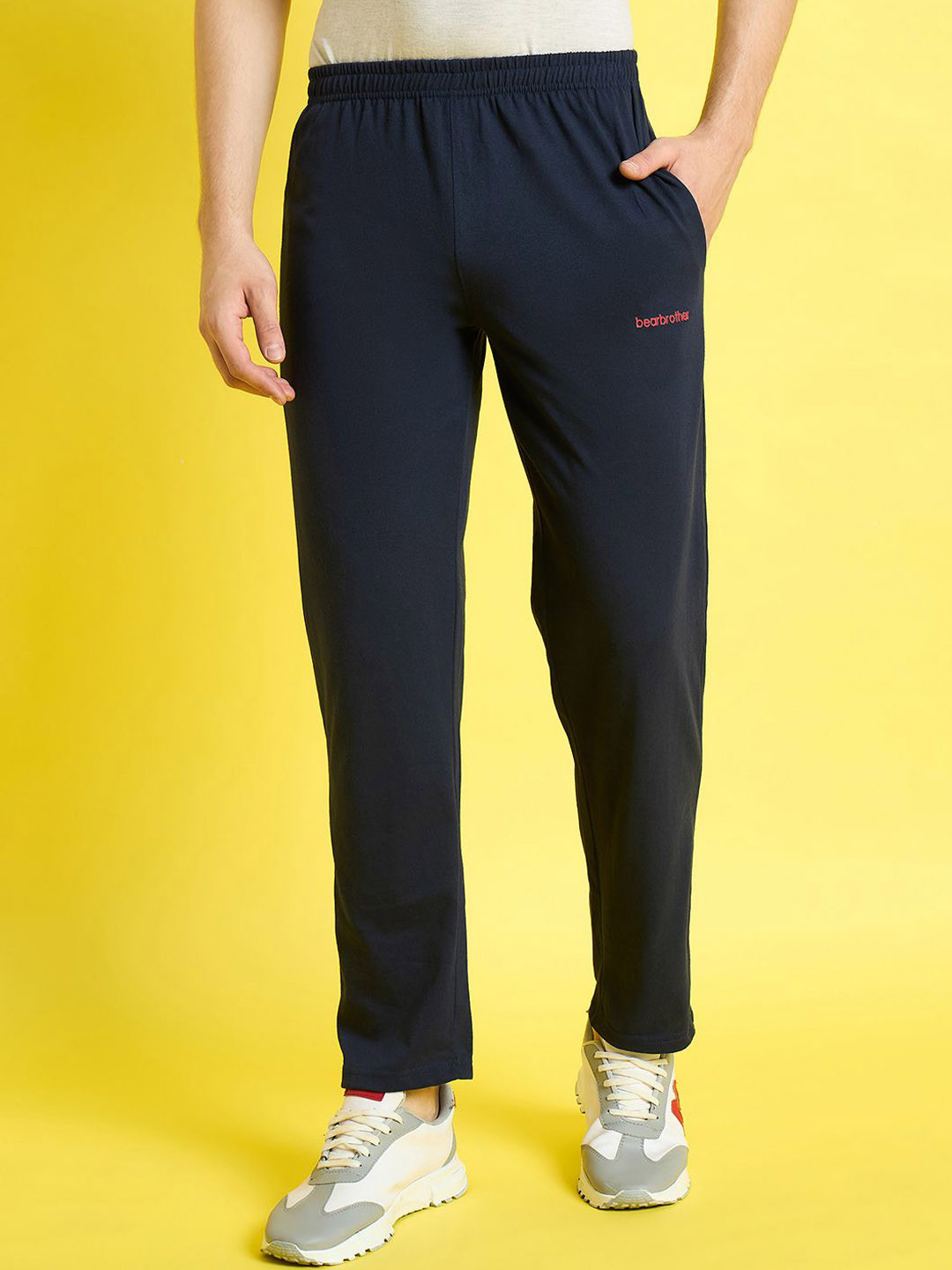 bearbrother Men Mid Rise Track Pants