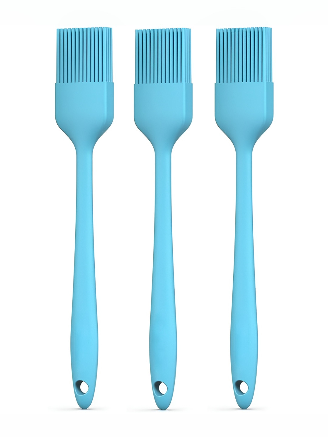 We3 Set Of 3 Blue Silicon Pastry Brush