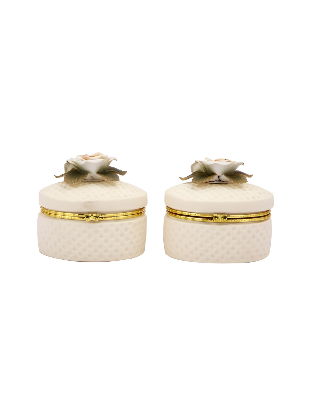 TAYHAA Beige Set of 2 Regular Multi-Utility Organisers