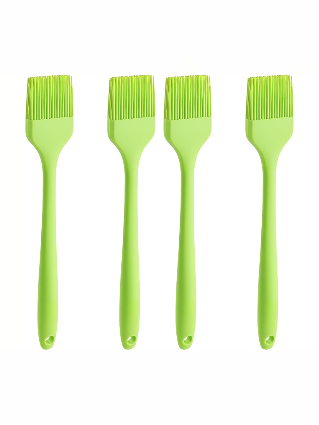 We3 Set Of 4 Green Silicon Pastry Brush