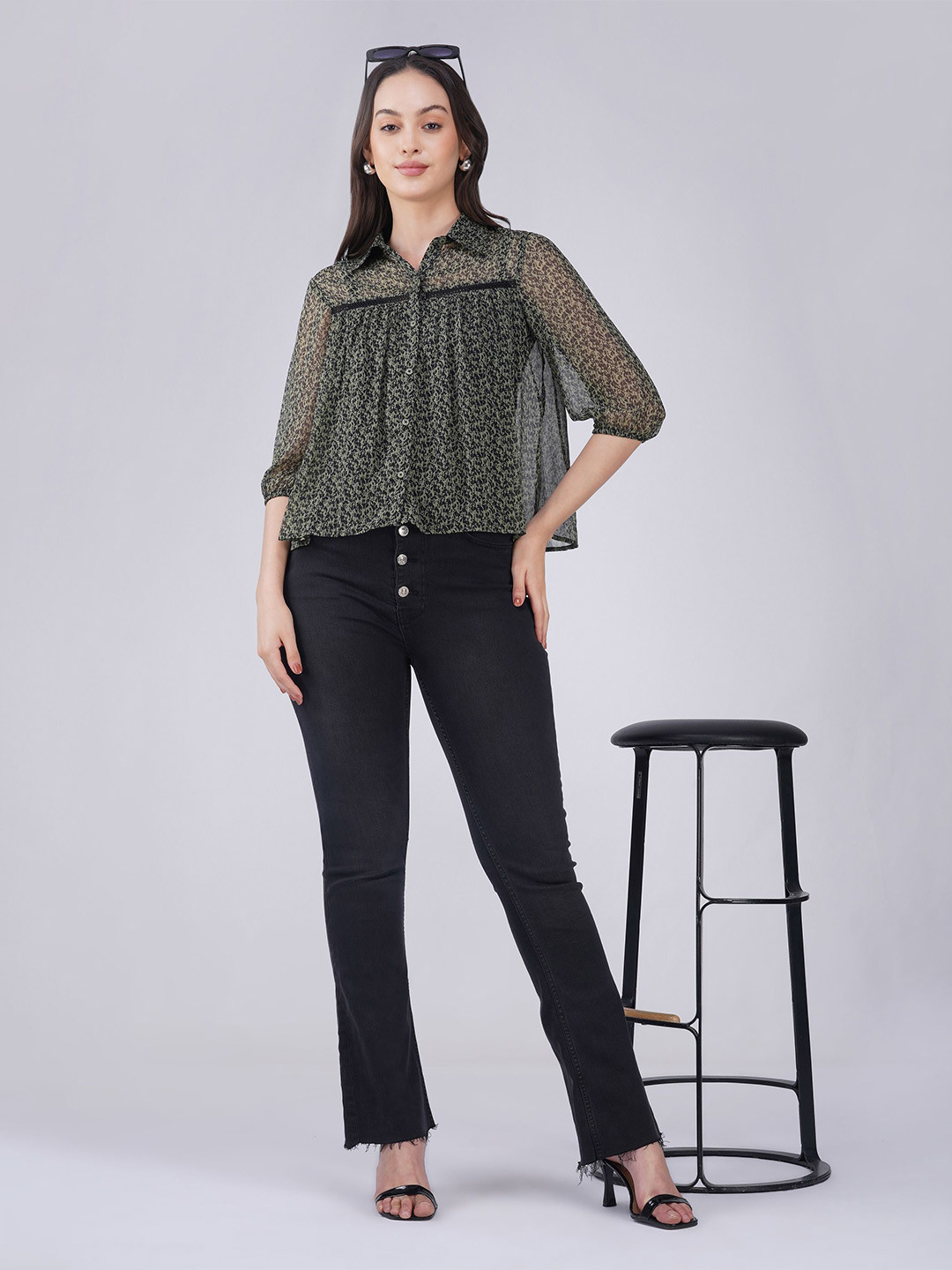 Street22 Floral Chiffon Top