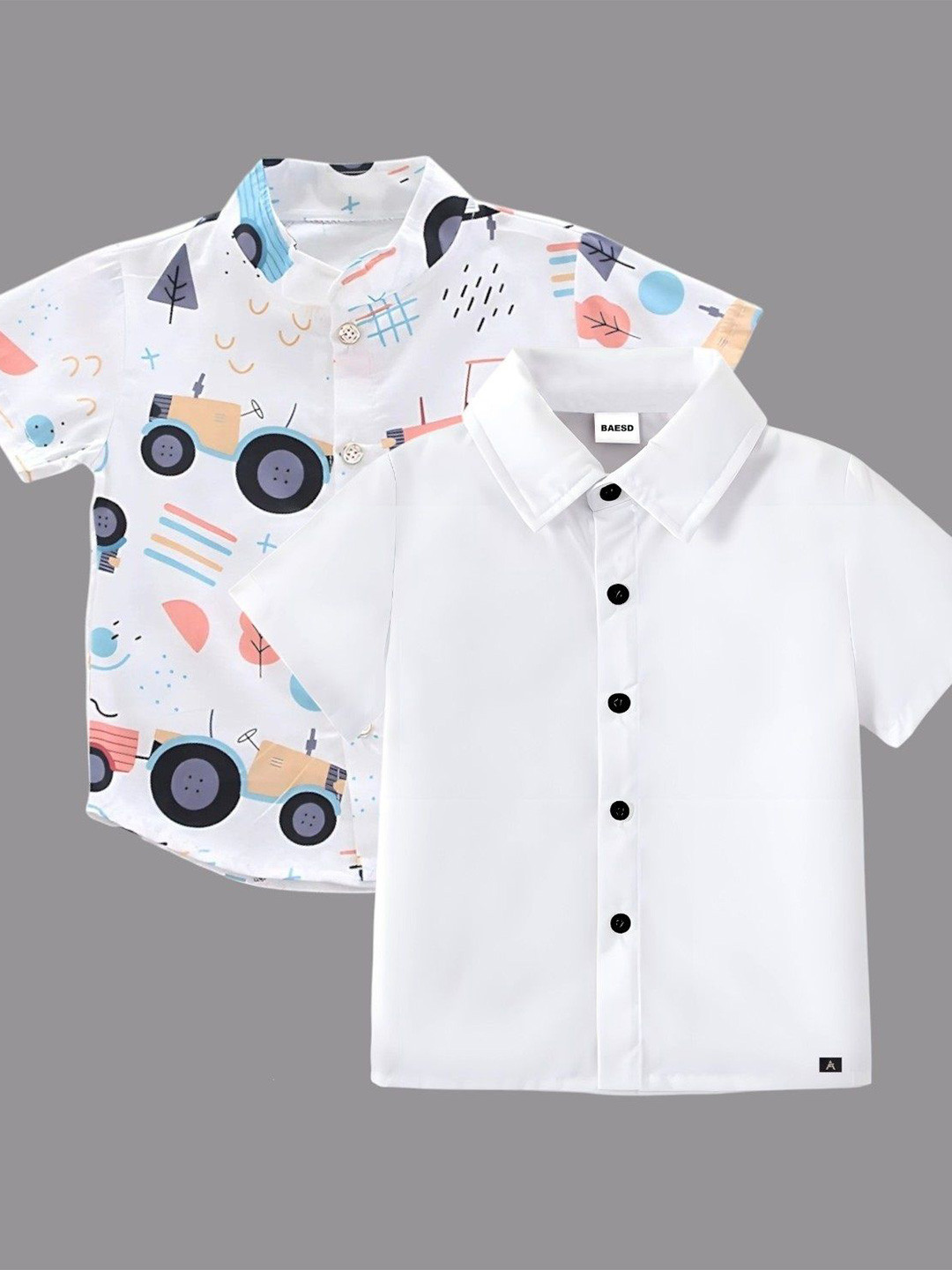 BAESD Boys Classic Opaque Formal Shirt