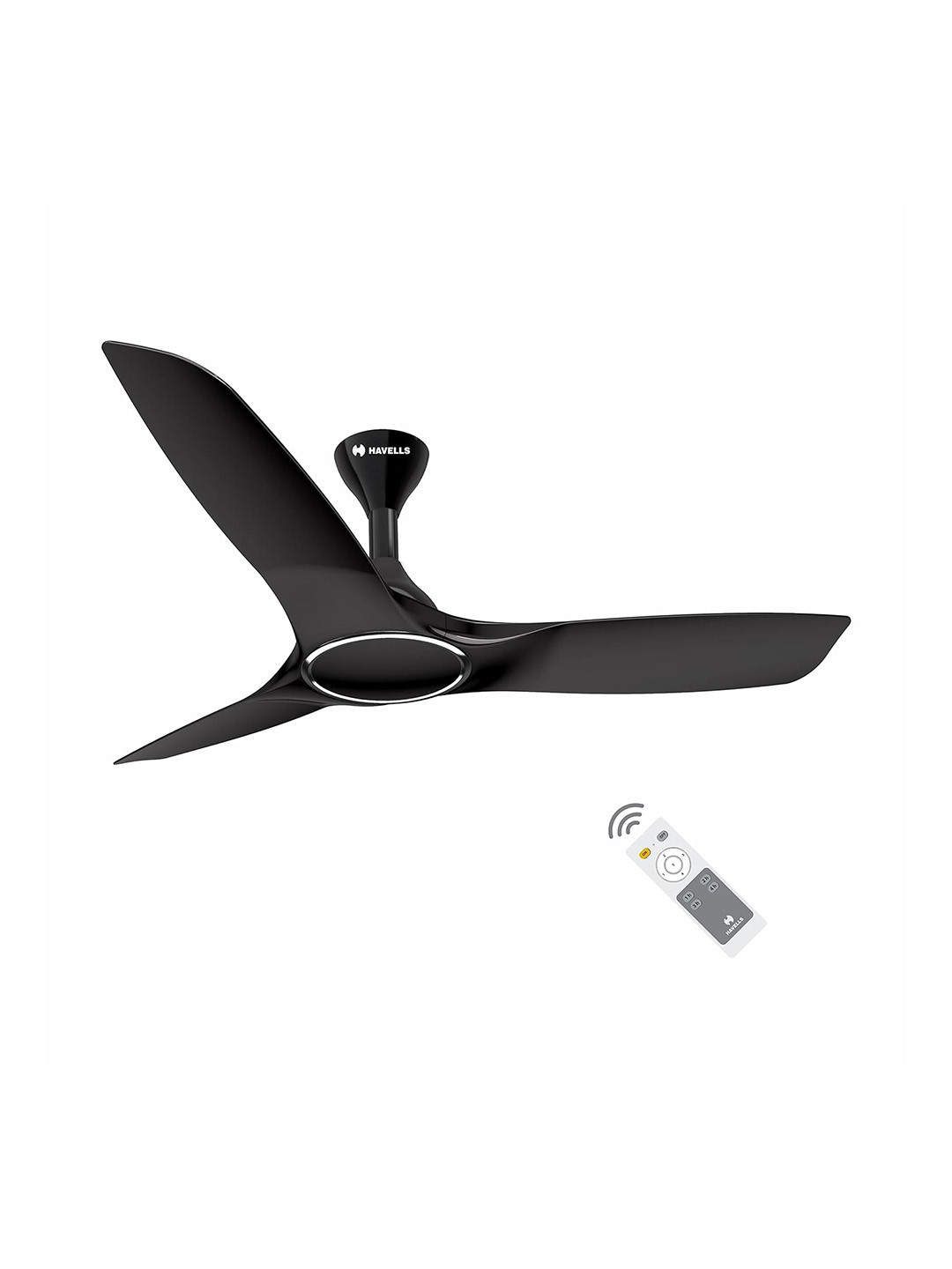 Havells Stealth Air BLDC Black 1200 mm Remote Controlled 3 Blades Ceiling Fan