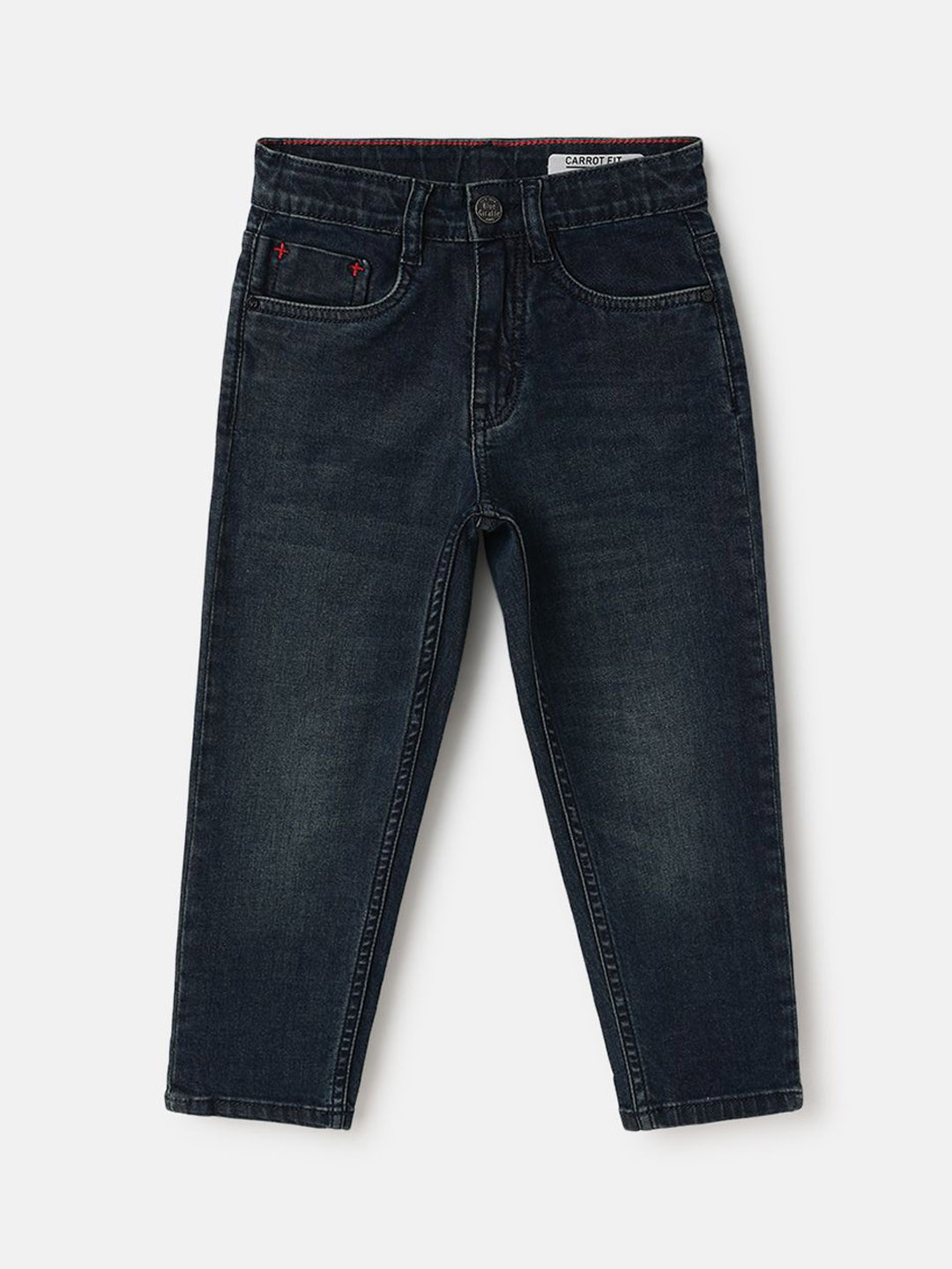 Blue Giraffe Boys Carrot Tapered Fit Stretchable Jeans