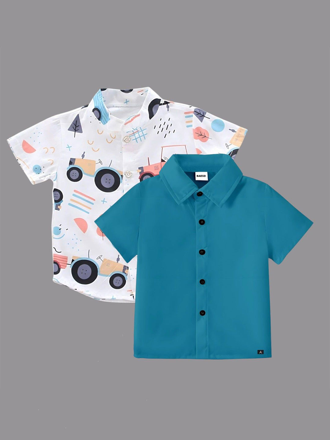 BAESD Boys Classic Opaque Formal Shirt
