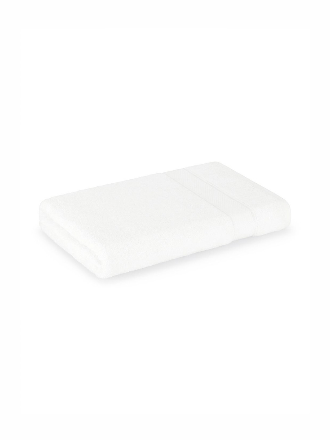 Boutique Living India White 1 Cotton 550 GSM Bath Towel