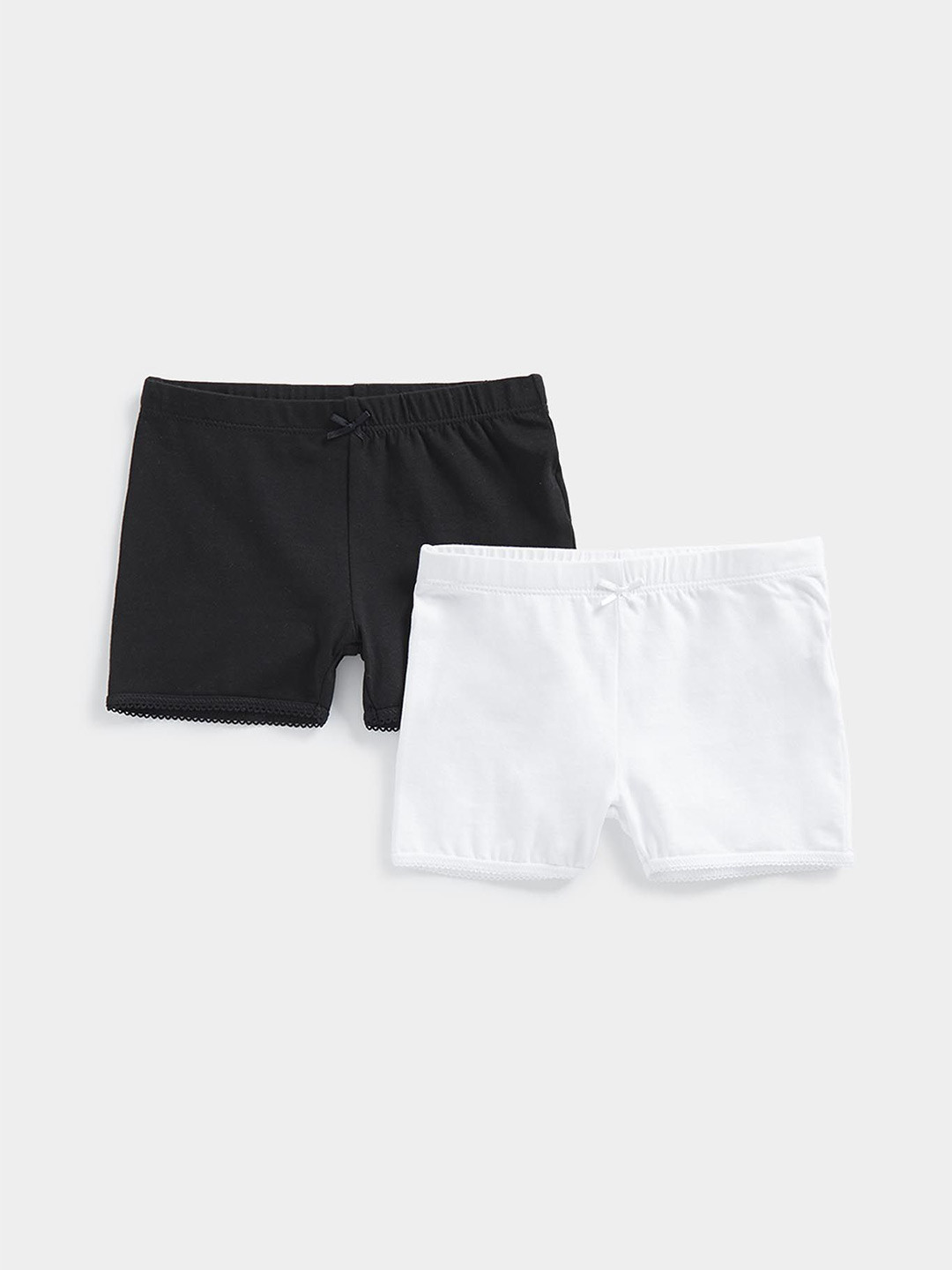 mothercare Girls Pack Of 2 Pure Cotton Boy Shorts Briefs- XA052