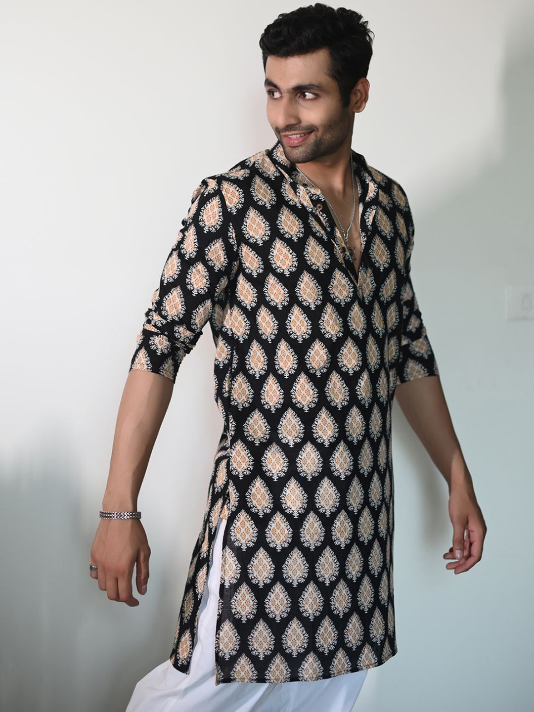 Style Matters Men Ethnic Motifs Printed Pure Cotton Kurta