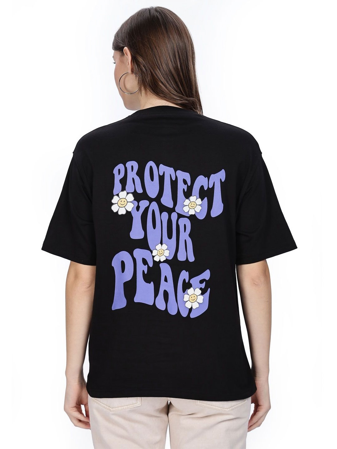 B BLUBERYL - Comfort Inside Out Women Typography Printed Pockets T-shirt