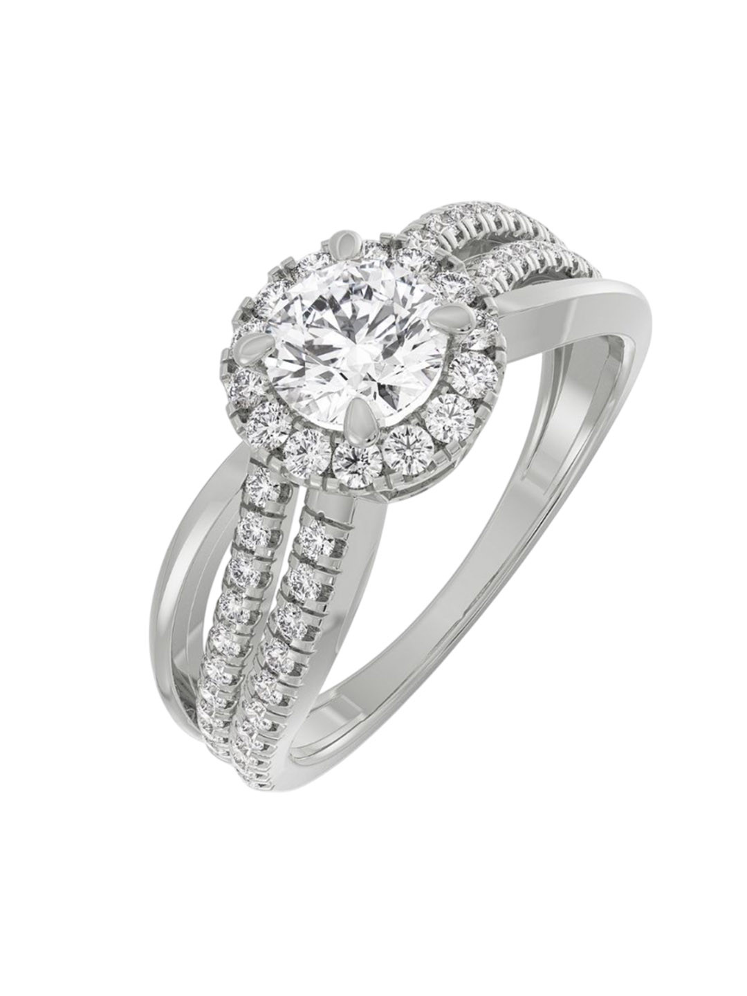 Emori Artistic Round Lab Diamond Ring in 18KT Gold