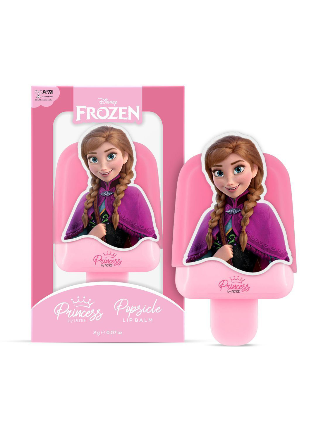 Renee Disney Frozen Princess Popsicle Lip Balm with Vitamin E & Shea Butter 2 g - Anna Red
