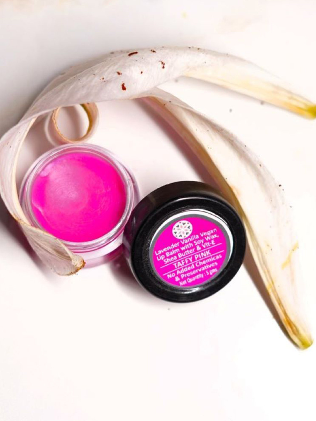 Chilife Natural & Vegan Lavender Vanilla And Shea Butter Infused Lip Balm- Taffy Pink- 5g