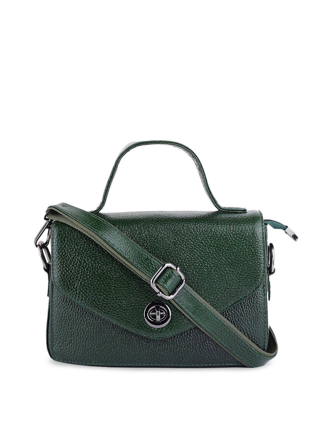 Steve Jhonson Leather Structured Handheld Bag