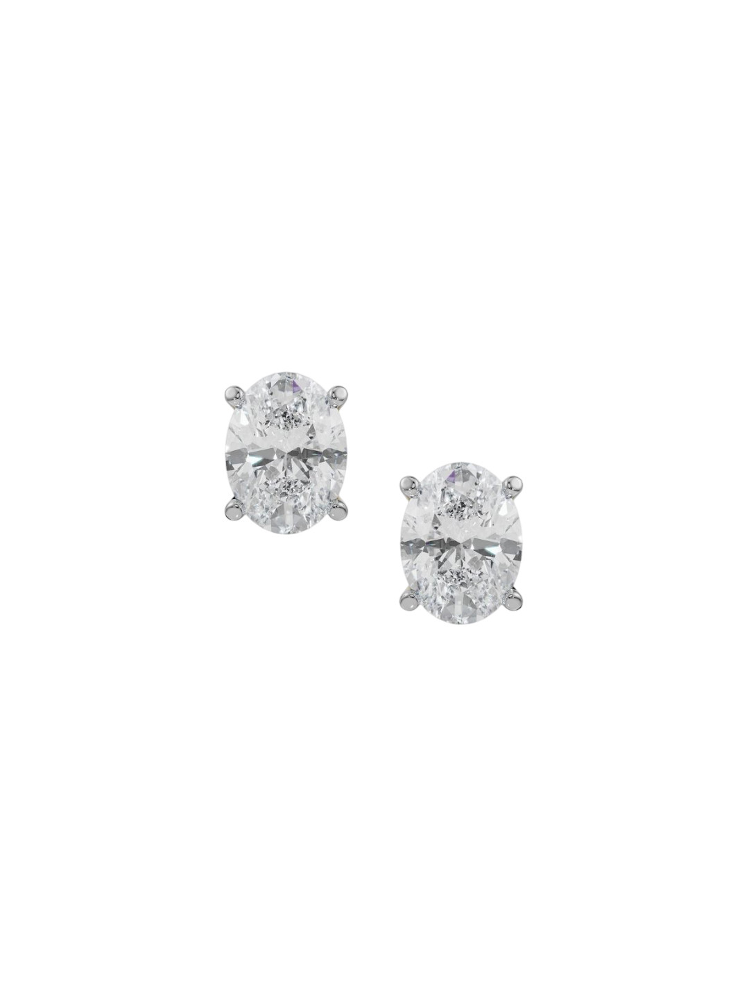 Emori 1 CT Oval Cut Breathtaking Lab Diamond in 14KT Gold Earring