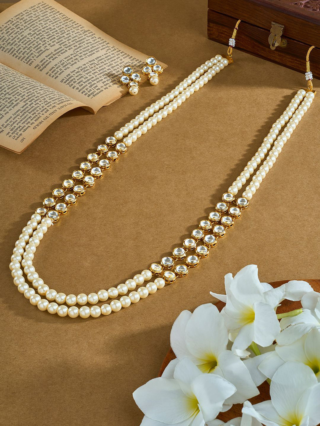 TEEJH Gold-Plated Tanaya Beaded Jewellery Set