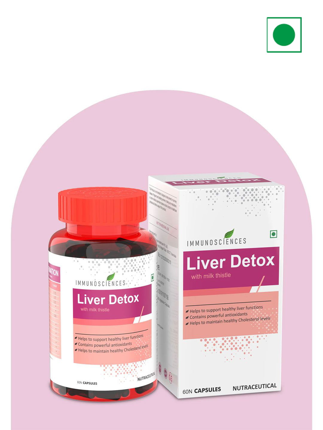 Immunosciences Liver Detox With Milk Thistle - 60 Capsules