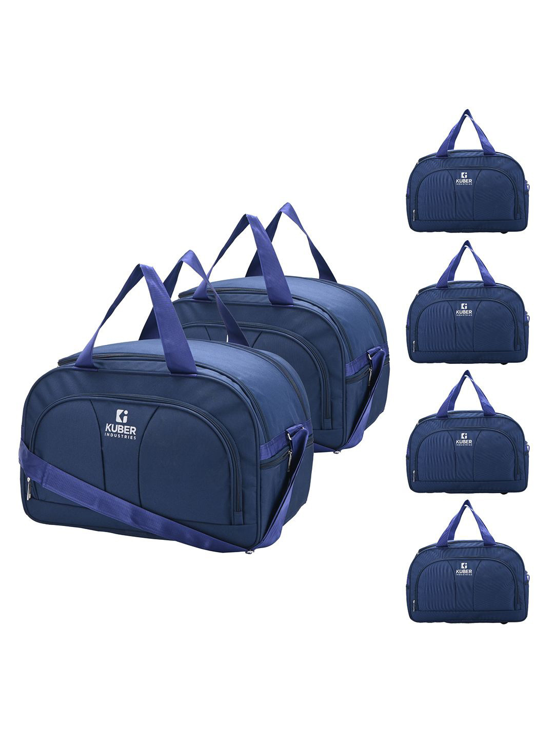 Kuber Industries Medium Casual 6 Pcs Nylon 44 Ltr Water Resistant Travel Duffel Bag