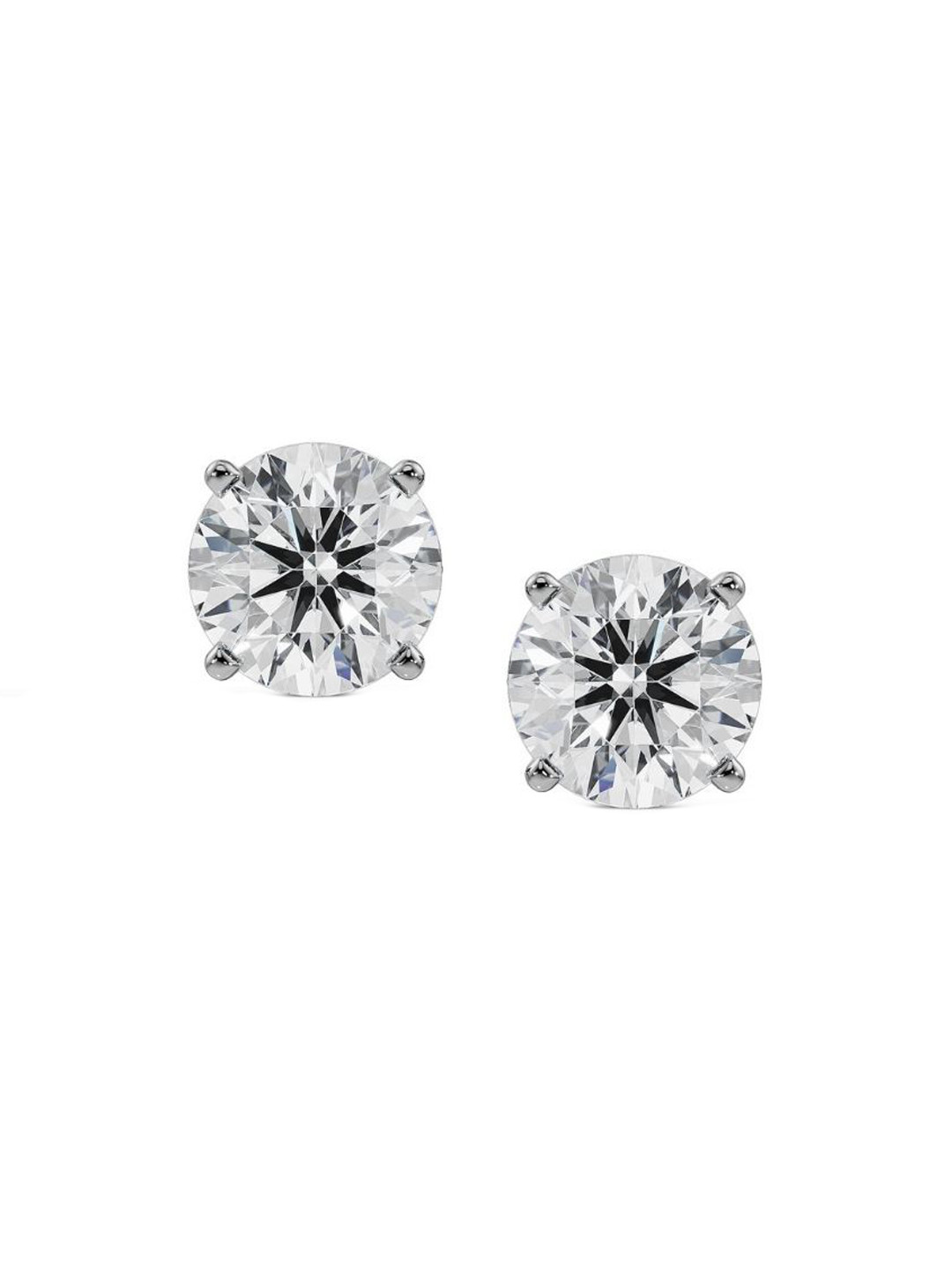 Emori 1.5 CT Classic Round Lab Diamond Earring in 18KT Gold