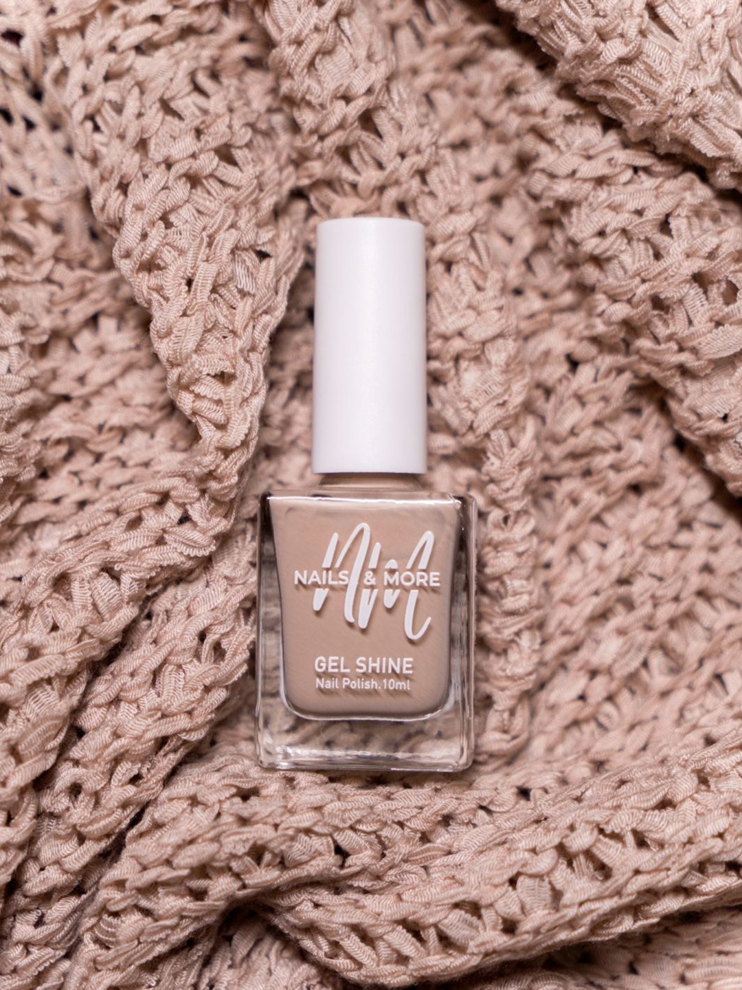 nails & more Gel Shine Glossy Argan Oil Long-Wearing Nail Polish - 10 ml - Malt Cream 42