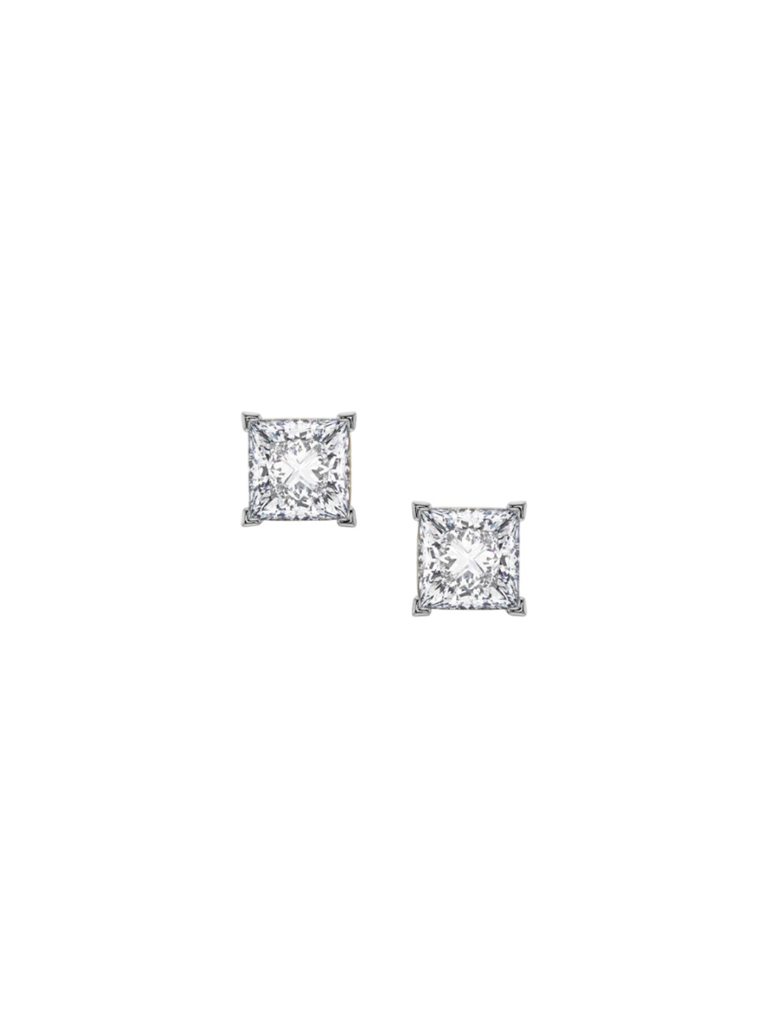 Emori 1 CT Classic Square Lab Diamond Earring in 18KT Gold