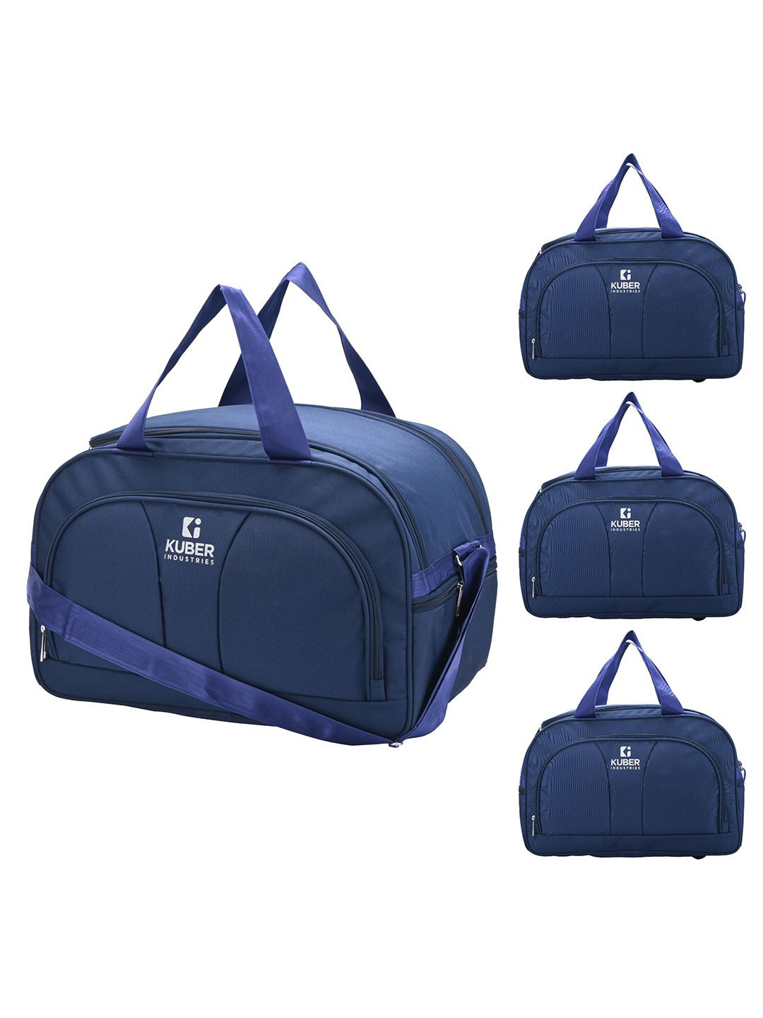 Kuber Industries Medium Casual 4 Pcs Nylon 44 Ltr Water Resistant Travel Duffel Bag