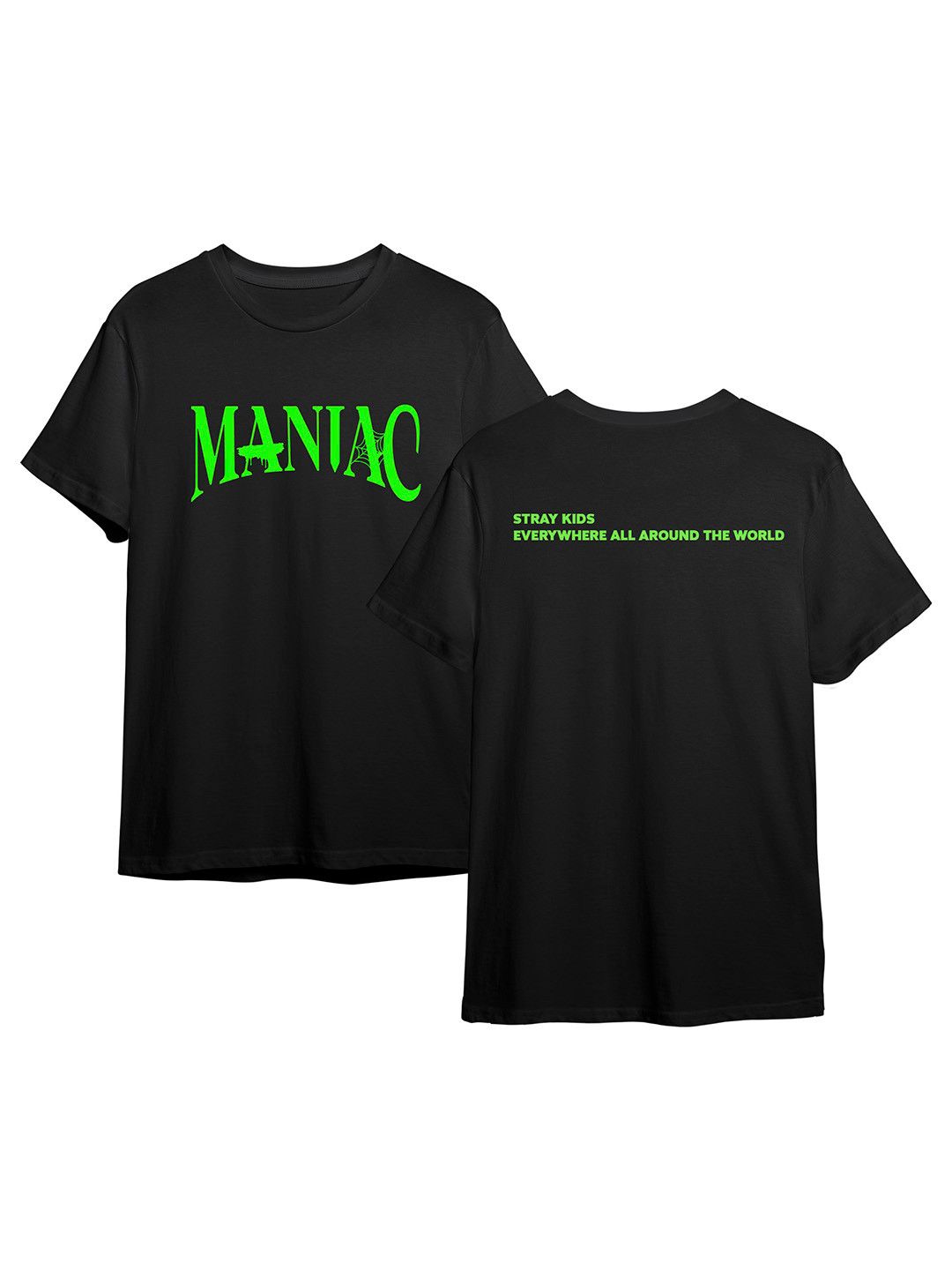 The Korhean Store Unisex StrayKids Maniac Streetwear Regular Fit Graphic Printed Cotton Tshirt