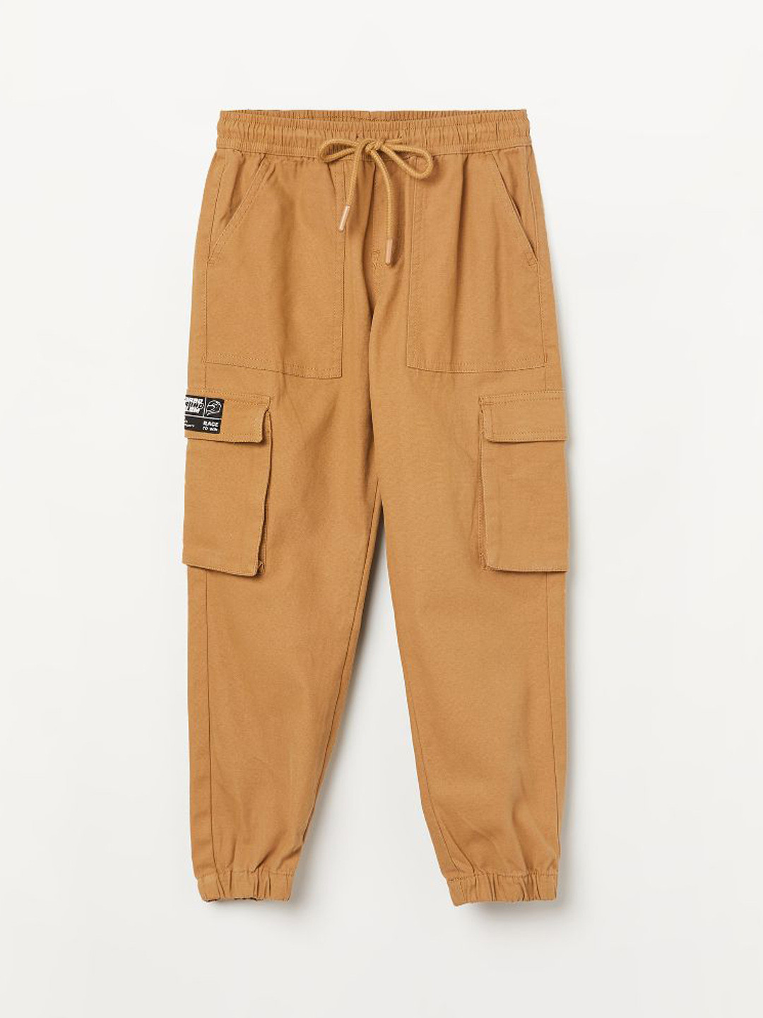 Fame Forever by Lifestyle Boys Tapered Fit Low-Rise Joggers Trousers