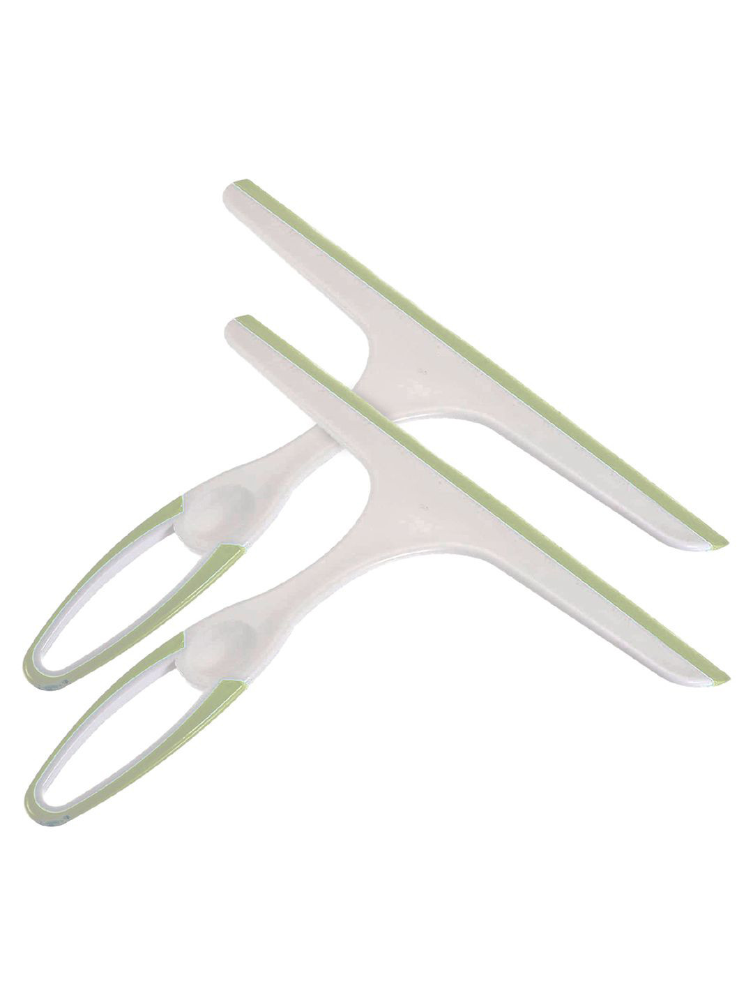 Kuber Industries 2Pcs Green & White Streak-Free Kitchen Wiper