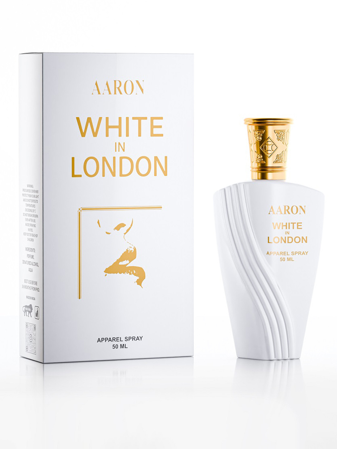 AARON White In London Long Lasting & Alcohol-Free Apparel Perfume Spray - 50 ml