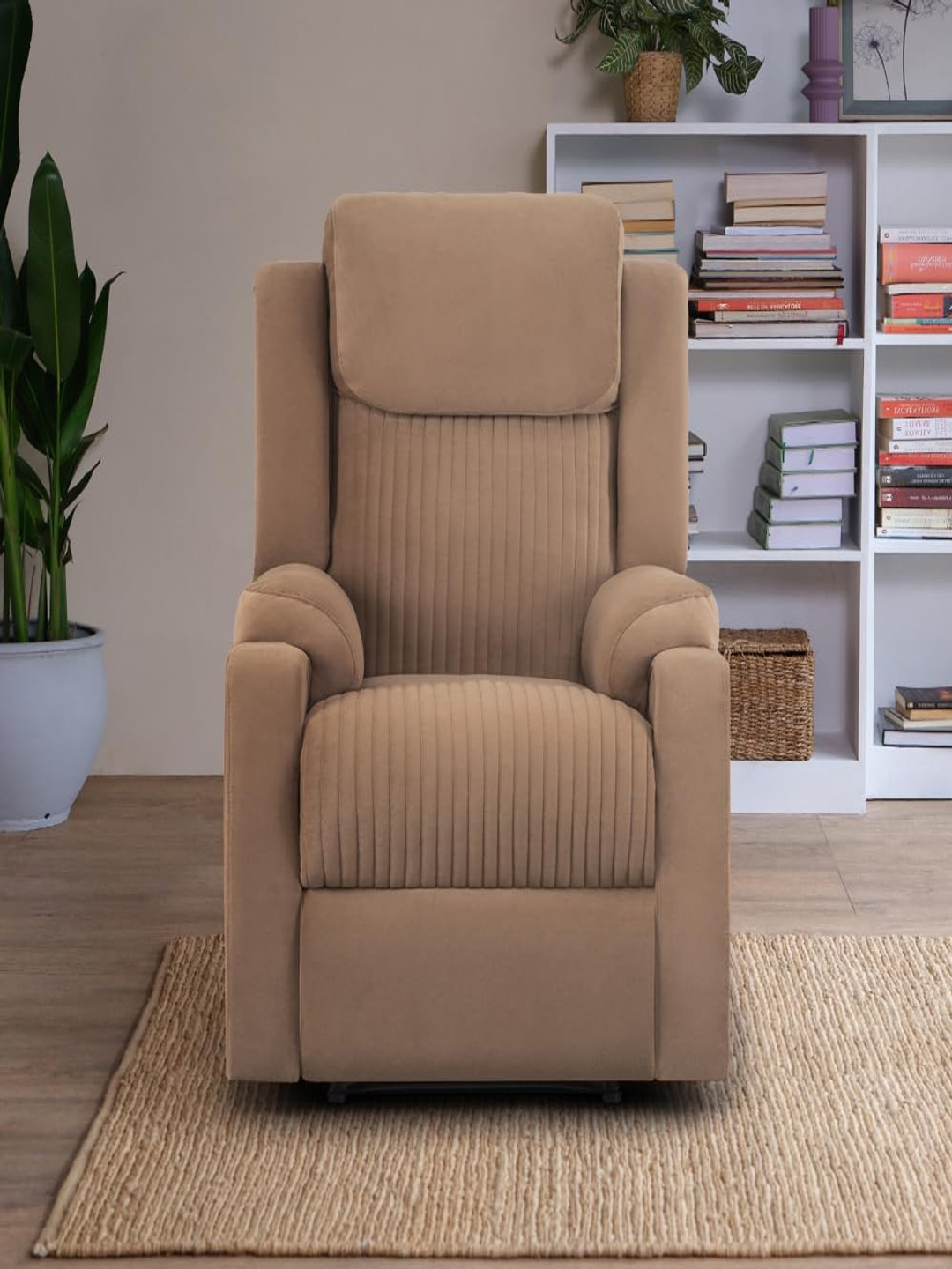 Sleepyhead RX6 - Single Seater Suede Fabric Recliner Premium Pocket Springs