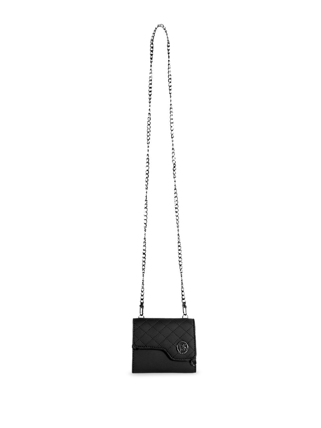 SEREIN Vegan Leather Black Party Bag