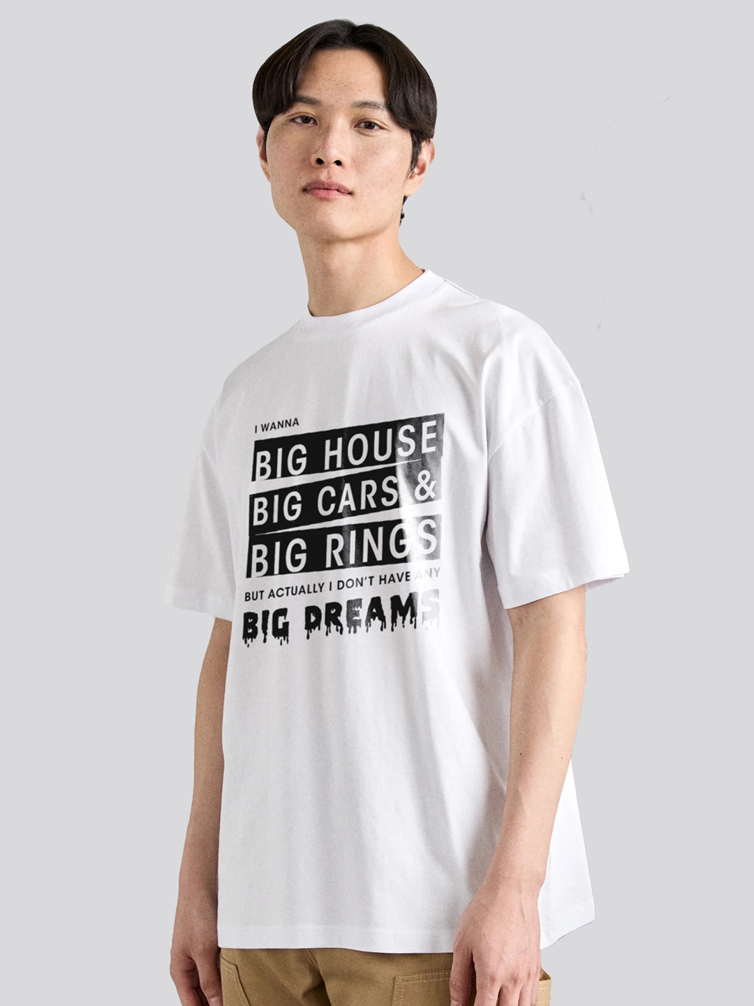 The Korhean Store Unisex BTS Suga's Dream Streetwear Regular Fit Graphic Printed Cotton Tshirt