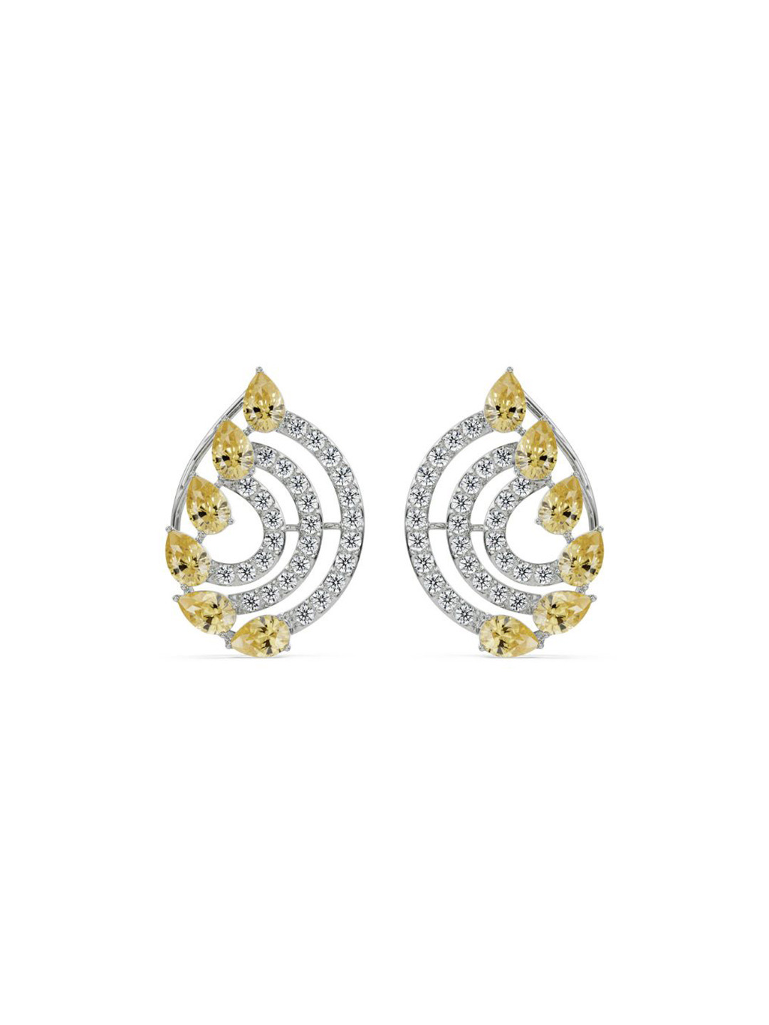 Emori Fiery Festive Lab Diamond Earring in 18KT Gold