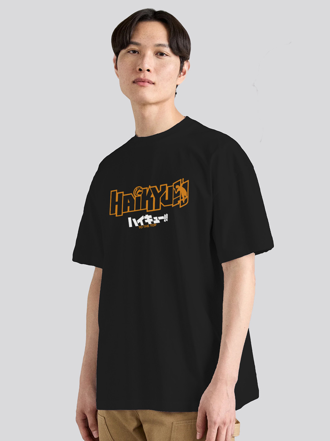 The Korhean Store Unisex Haikyu To The Top Anime Streetwear Regular Fit Graphic Printed Cotton Tshirt
