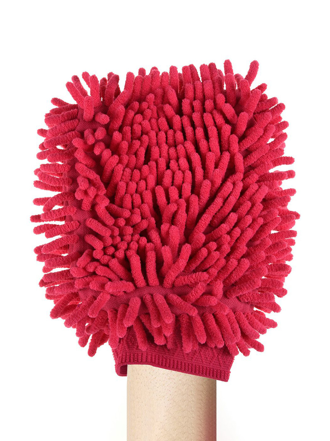 Kuber Industries Red Solid Microfiber Cleaning Waterproof Hand Duster Gloves