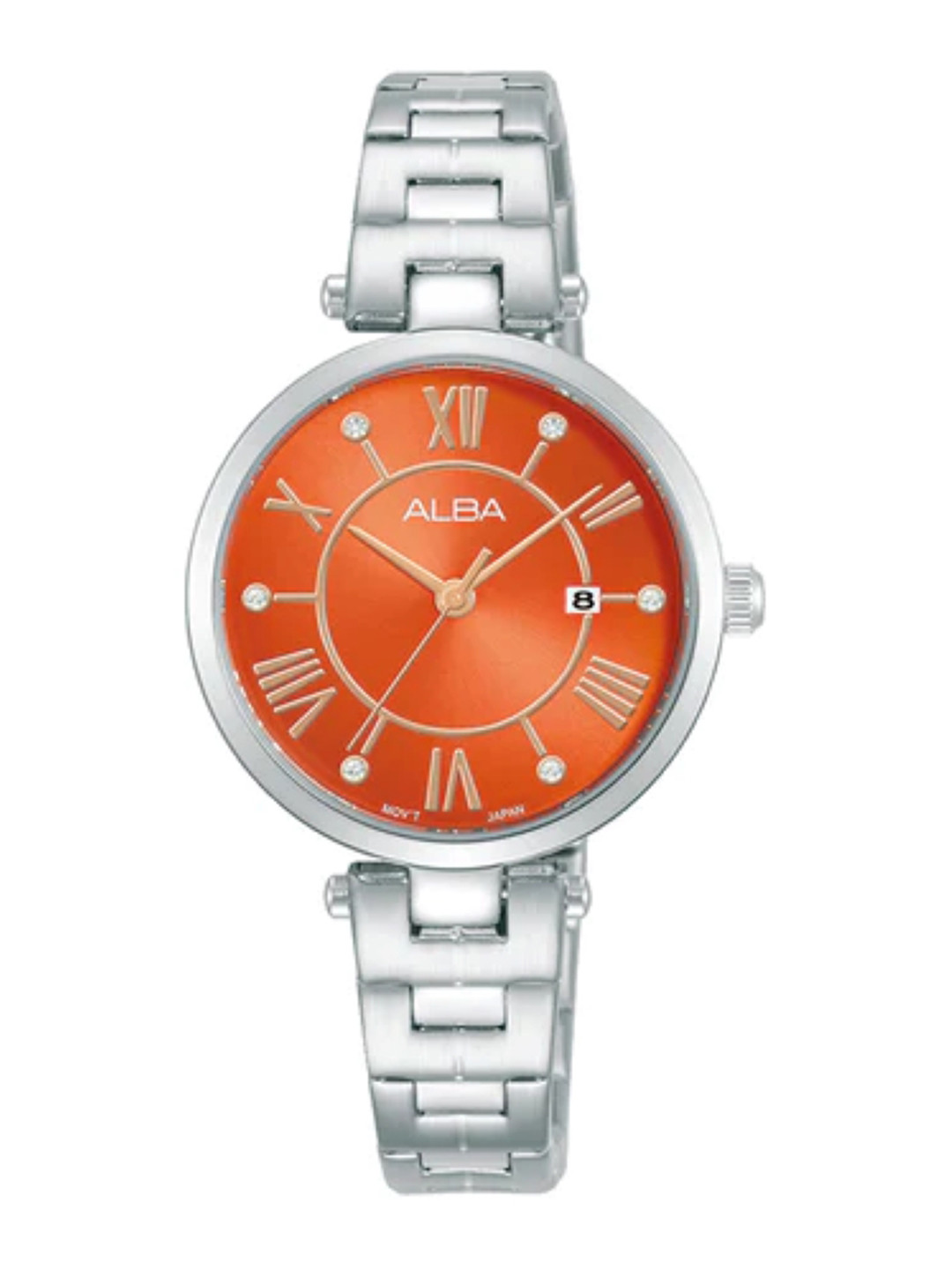 Alba by seiko Bright Orange Dial Ladies Watch-AH7AN9X1
